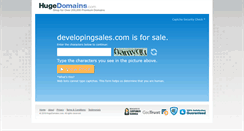 Desktop Screenshot of developingsales.com