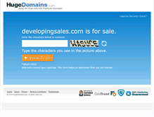 Tablet Screenshot of developingsales.com